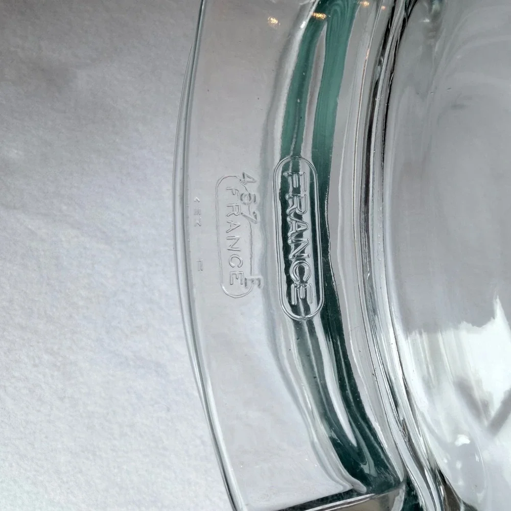 Vintage Pyrex Made in France Clear Glass Casserole Dish w/ Lid‎ Pyrex de Corning